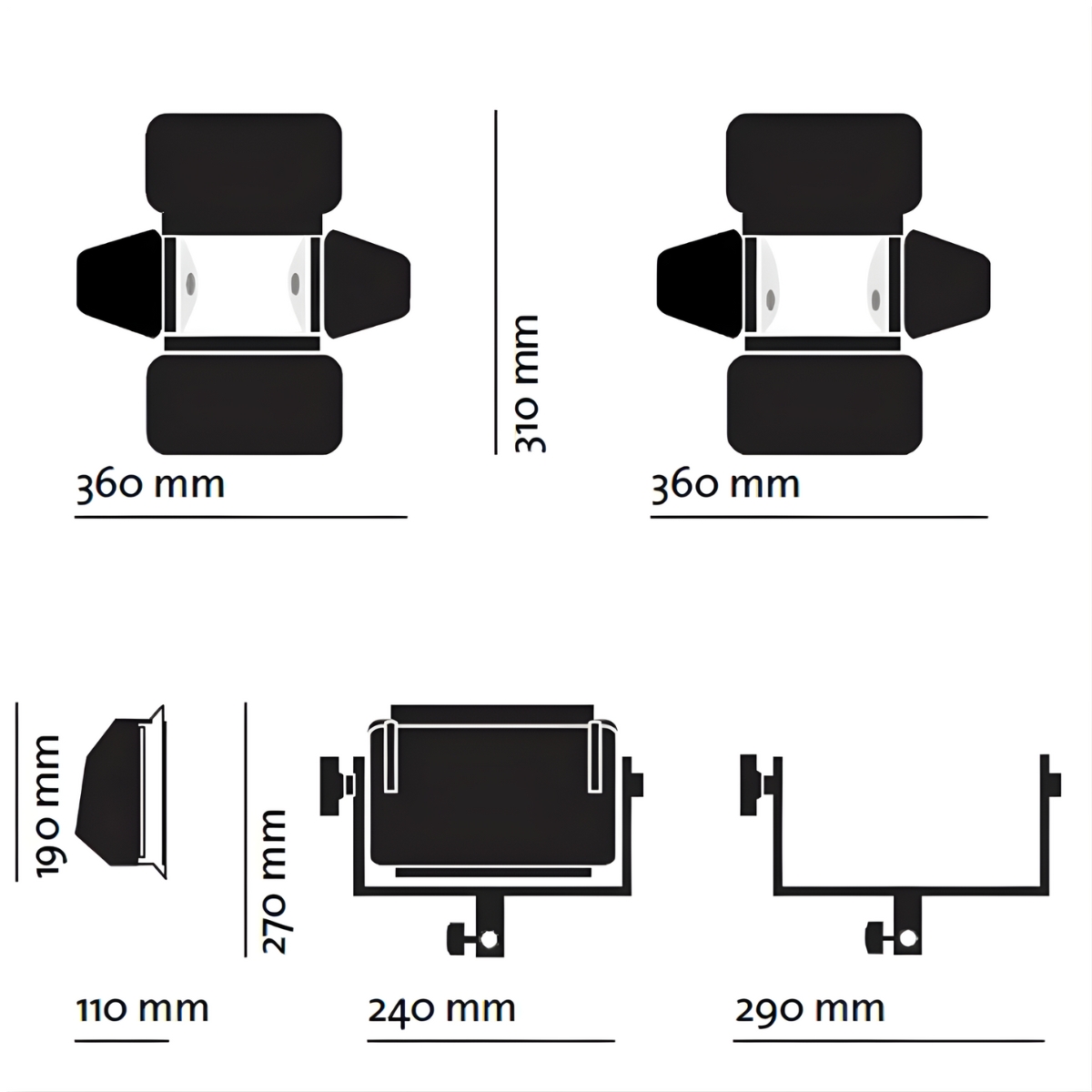 Cosmolight COSMOBROAD 1000W asymetrisch (V) 3