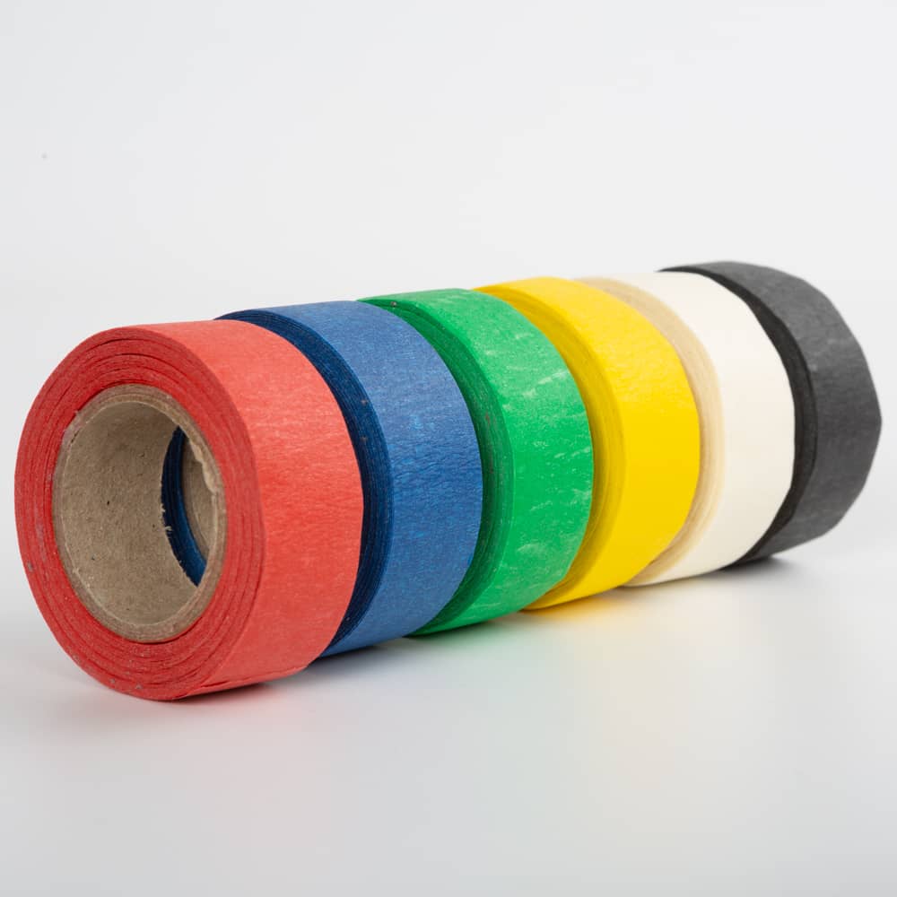 Le Mark - Paper-Tak™ PVC-Free Tape 6 colour pack 19mm x 50m