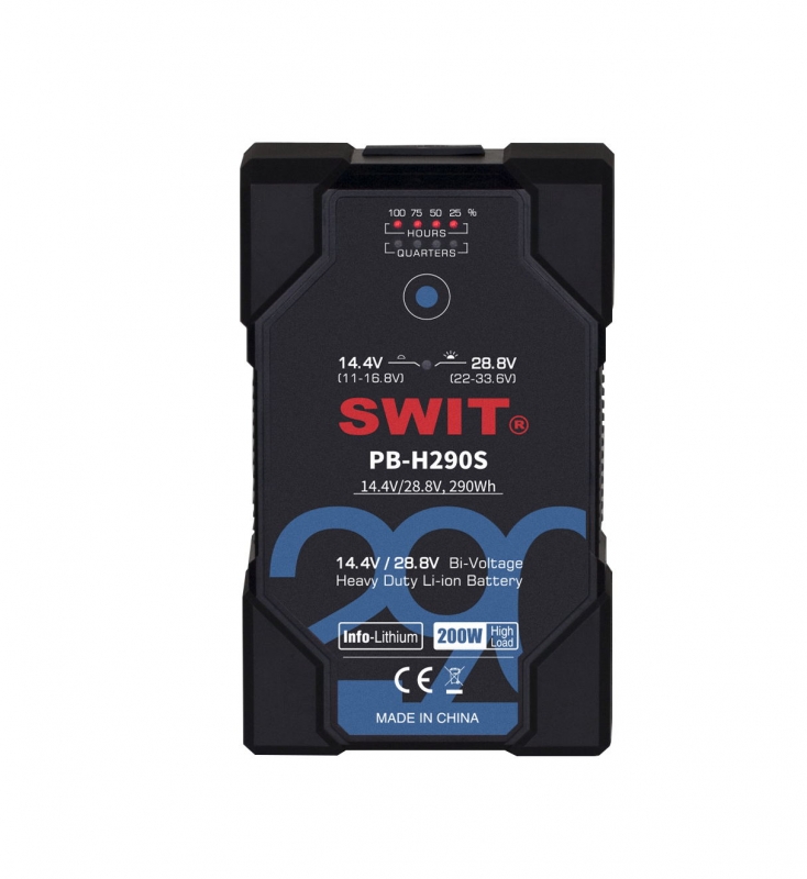 SWIT PB-H290S V-Mount Akku 290Wh 28V/14V Smart Battery 2 SWIT PB-H290S V-Mount Akku 290Wh 28V/14V Smart Battery 2