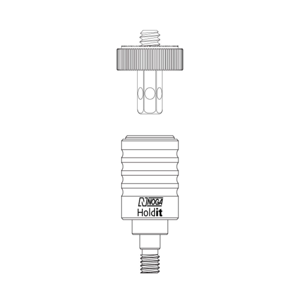 Noga AD4100 QR Schnellwechseladapter 1/4"