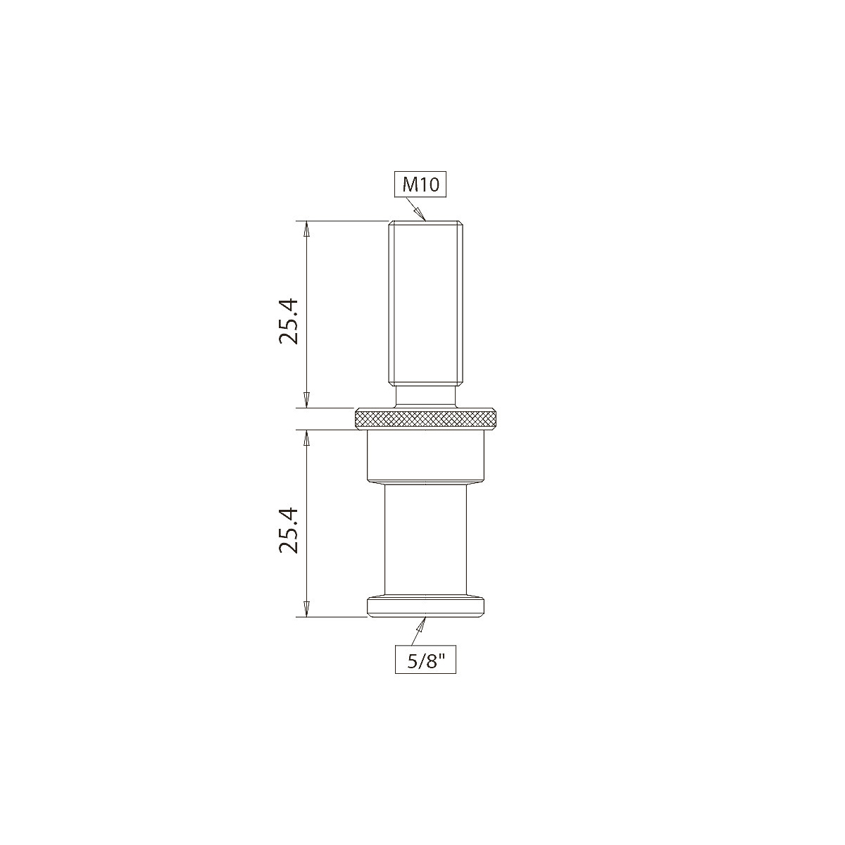 Messingadapter 264 mit M10 Außengewinde 2